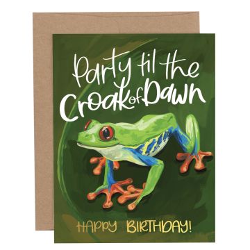 Croak of Dawn Birthday Greeting Card